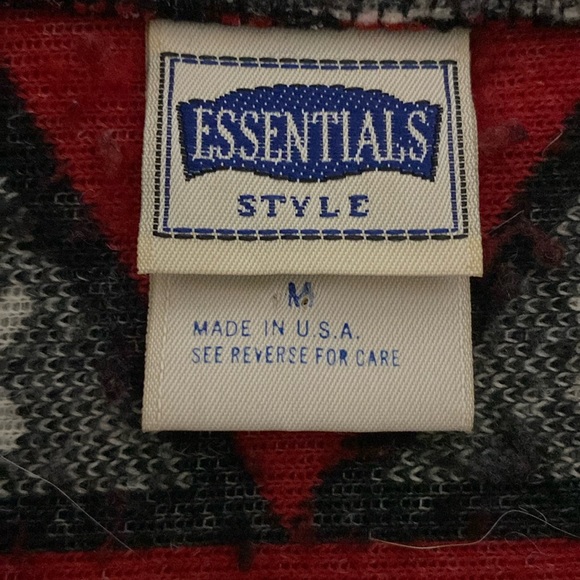 Essentials Style Fleece Zip Up Jacket Size Medium - Picture 6 of 8